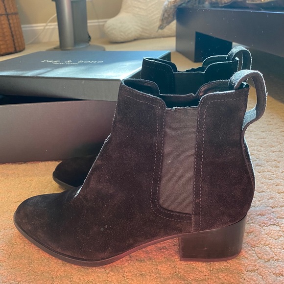 Rag & Bone black suede Walker booties - Picture 1 of 11